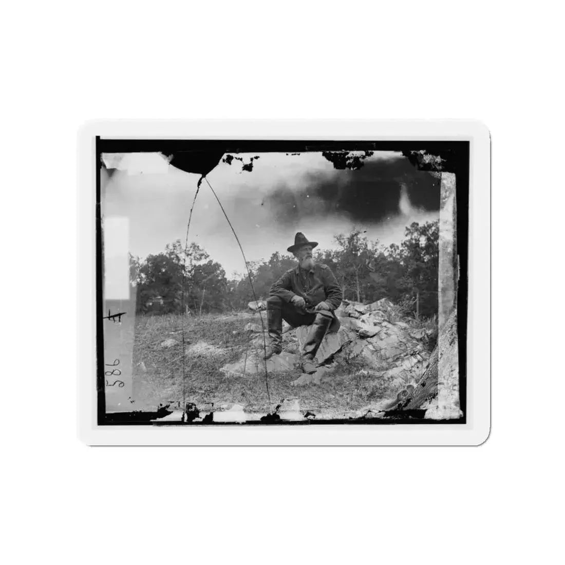 Antietam, Maryland. Col. Turner G. Morehead, 106th Pennsylvania Volunteers (U.S. Civil War) Refrigerator Magnet 3 Inch Die-Cut - The Sticker Space