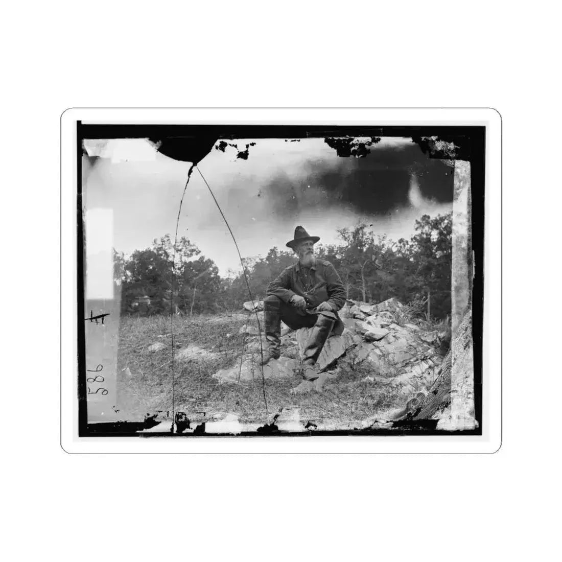 Antietam, Maryland. Col. Turner G. Morehead, 106Th Pennsylvania Volunteers (U.S. Civil War) STICKER Vinyl Kiss-Cut Decal 6 Inch White - The Sticker Space