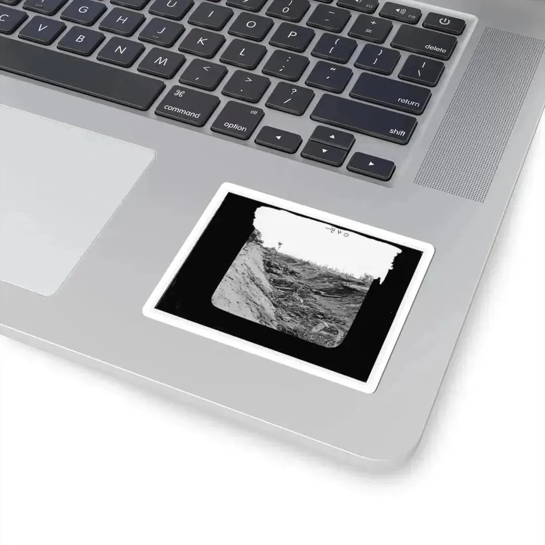 Antietam, Maryland. Confederate Dead in a Ditch on the Right Wing (U.S. Civil War) STICKER Vinyl Kiss-Cut Decal - The Sticker Space