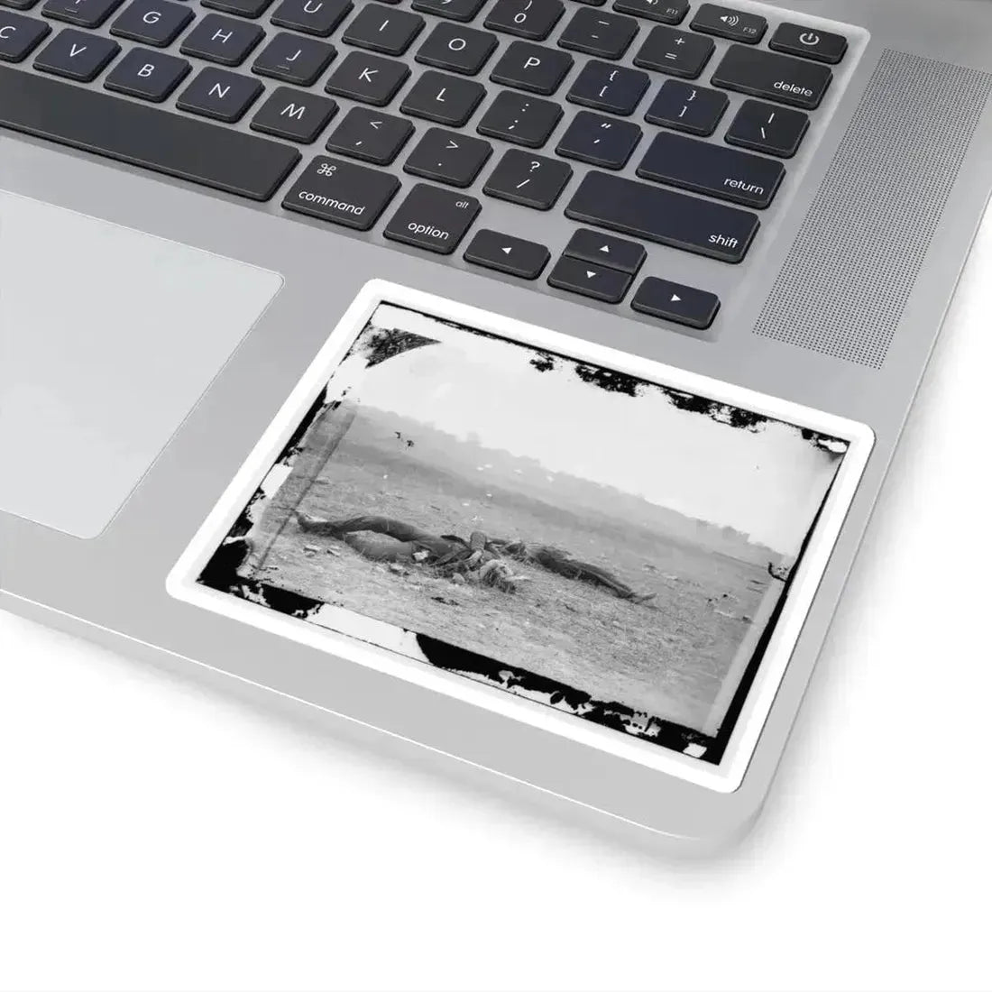 Antietam, Maryland. Confederate Soldiers as They Fell Near the Burnside Bridge (U.S. Civil War) STICKER Vinyl Kiss-Cut Decal - The Sticker Space