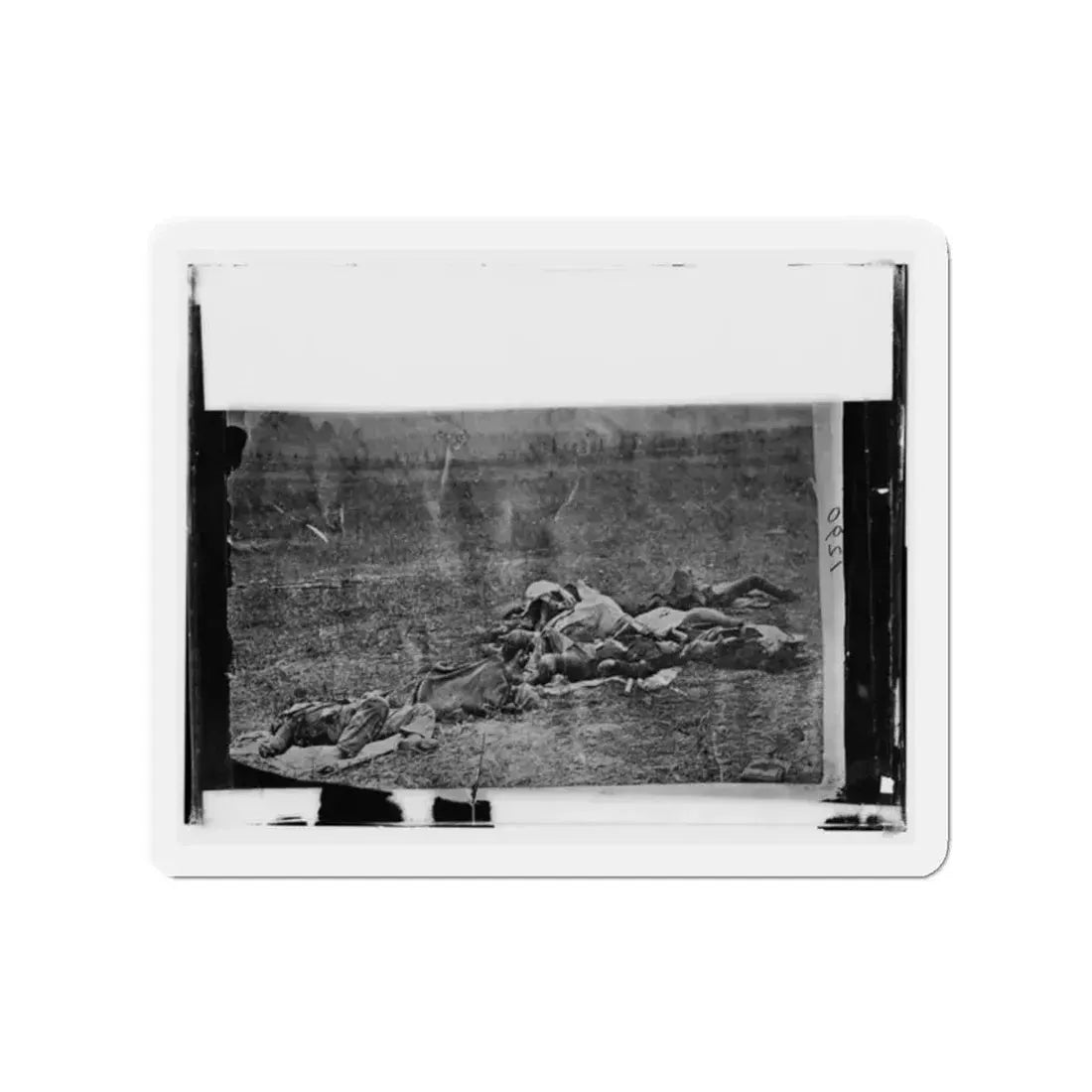 Antietam, Maryland. Dead On Battlefield (U.S. Civil War) Refrigerator Magnet 2 Inch Die-Cut - The Sticker Space