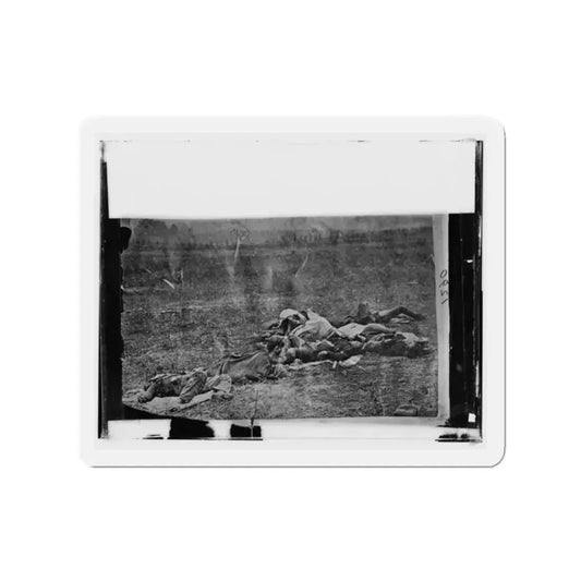 Antietam, Maryland. Dead On Battlefield (U.S. Civil War) Refrigerator Magnet 2 Inch Die-Cut - The Sticker Space