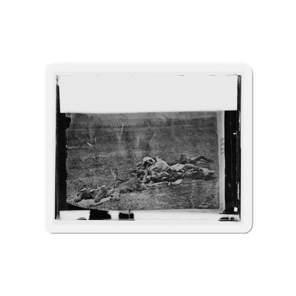Antietam, Maryland. Dead On Battlefield (U.S. Civil War) Refrigerator Magnet 3 Inch Die-Cut - The Sticker Space