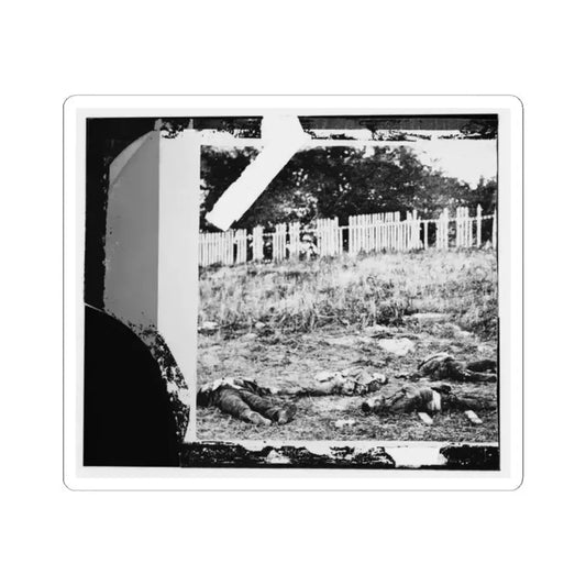 Antietam, Maryland. Dead Soldiers on Battlefield (U.S. Civil War) STICKER Vinyl Kiss-Cut Decal 2 Inch White - The Sticker Space