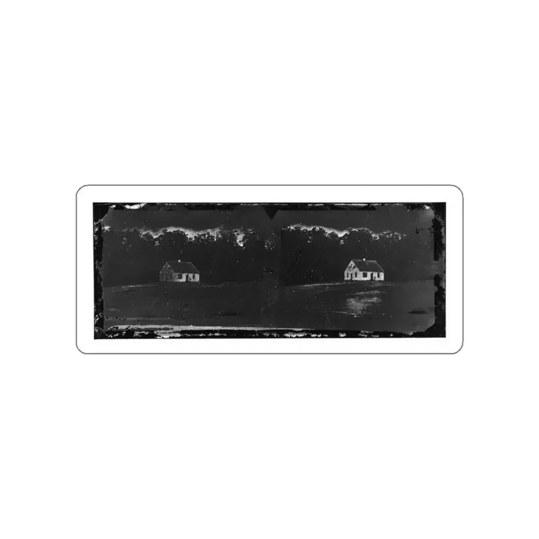 Antietam, Maryland. Dunker Church On Battlefield(2) (U.S. Civil War) STICKER Vinyl Die-Cut Decal White Die-Cut 4 Inch - The Sticker Space