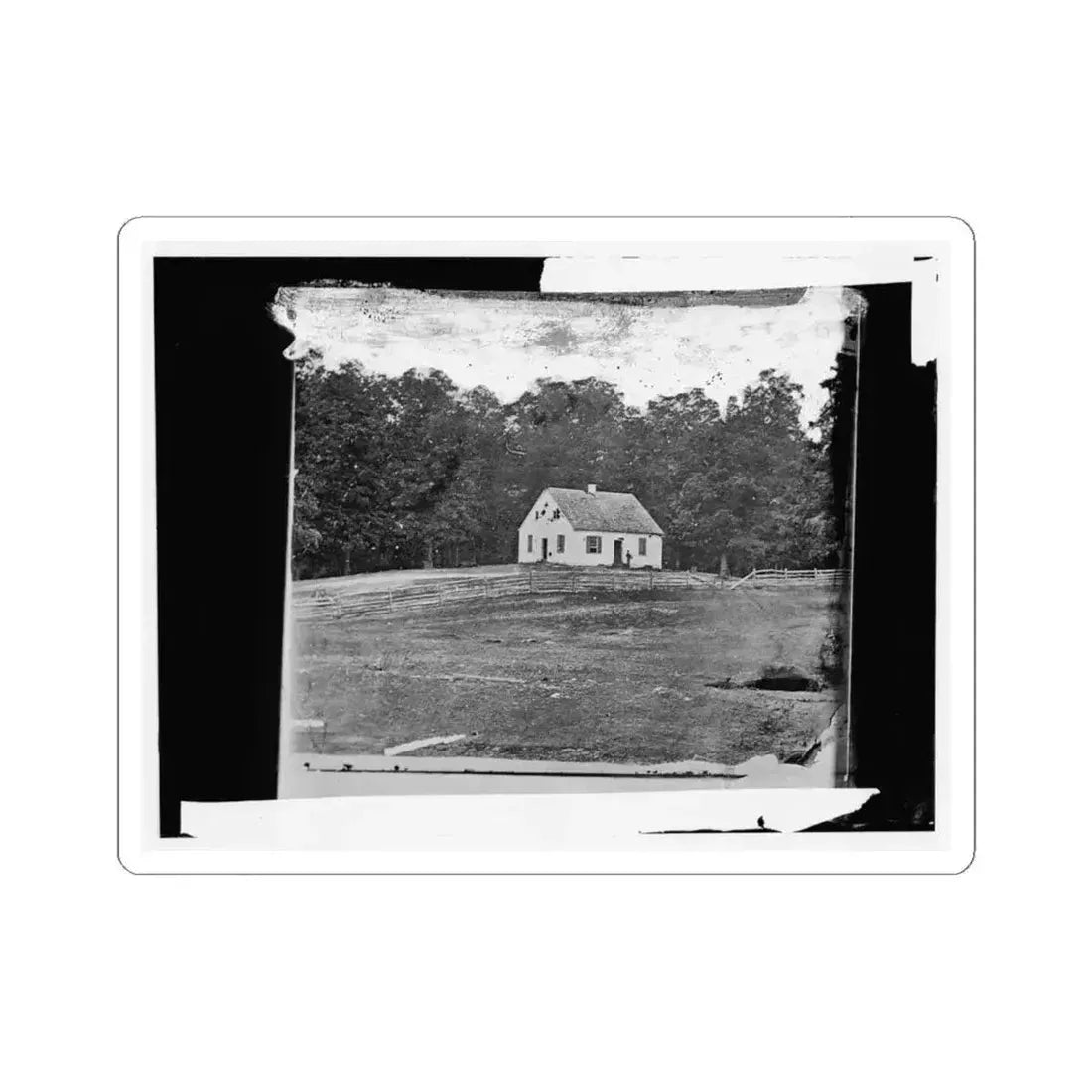 Antietam, Maryland. Dunker Church on Battlefield (U.S. Civil War) STICKER Vinyl Kiss-Cut Decal 6 Inch White - The Sticker Space