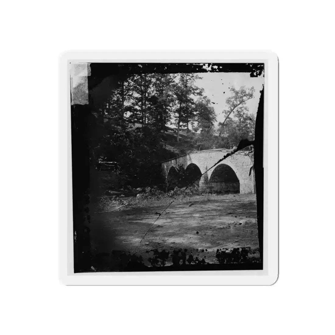 Antietam, Maryland. Eastern View Of Bridge (U.S. Civil War) Refrigerator Magnet - The Sticker Space