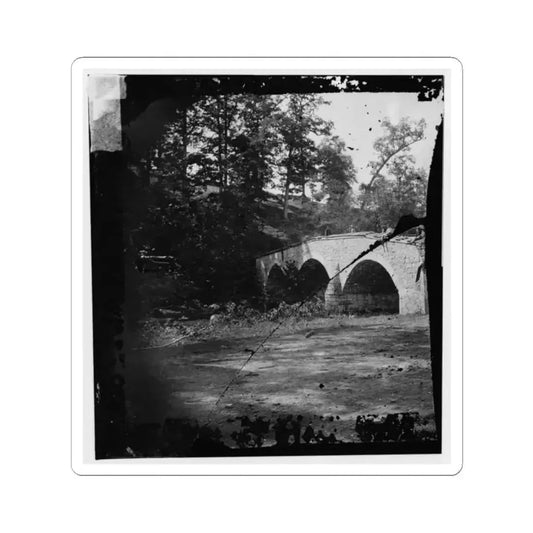 Antietam, Maryland. Eastern View of Bridge (U.S. Civil War) STICKER Vinyl Kiss-Cut Decal 2 Inch White - The Sticker Space