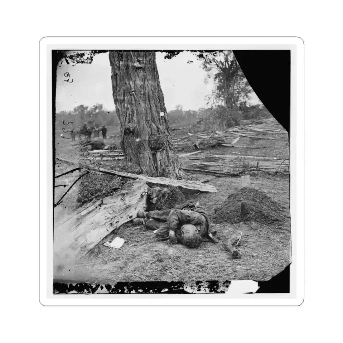 Antietam, Maryland. Federal Buried, Confederate Unburied, Where They Fell (U.S. Civil War) STICKER Vinyl Kiss-Cut Decal 6 Inch White - The Sticker Space