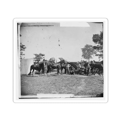 Antietam, Maryland. Forge Scene at General Mcclellan's Headquarters (U.S. Civil War) STICKER Vinyl Kiss-Cut Decal 4 Inch White - The Sticker Space