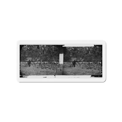 Antietam, Maryland. Graves Of Federal Soldiers At Burnside Bridge (U.S. Civil War) Refrigerator Magnet 2 Inch Die-Cut - The Sticker Space