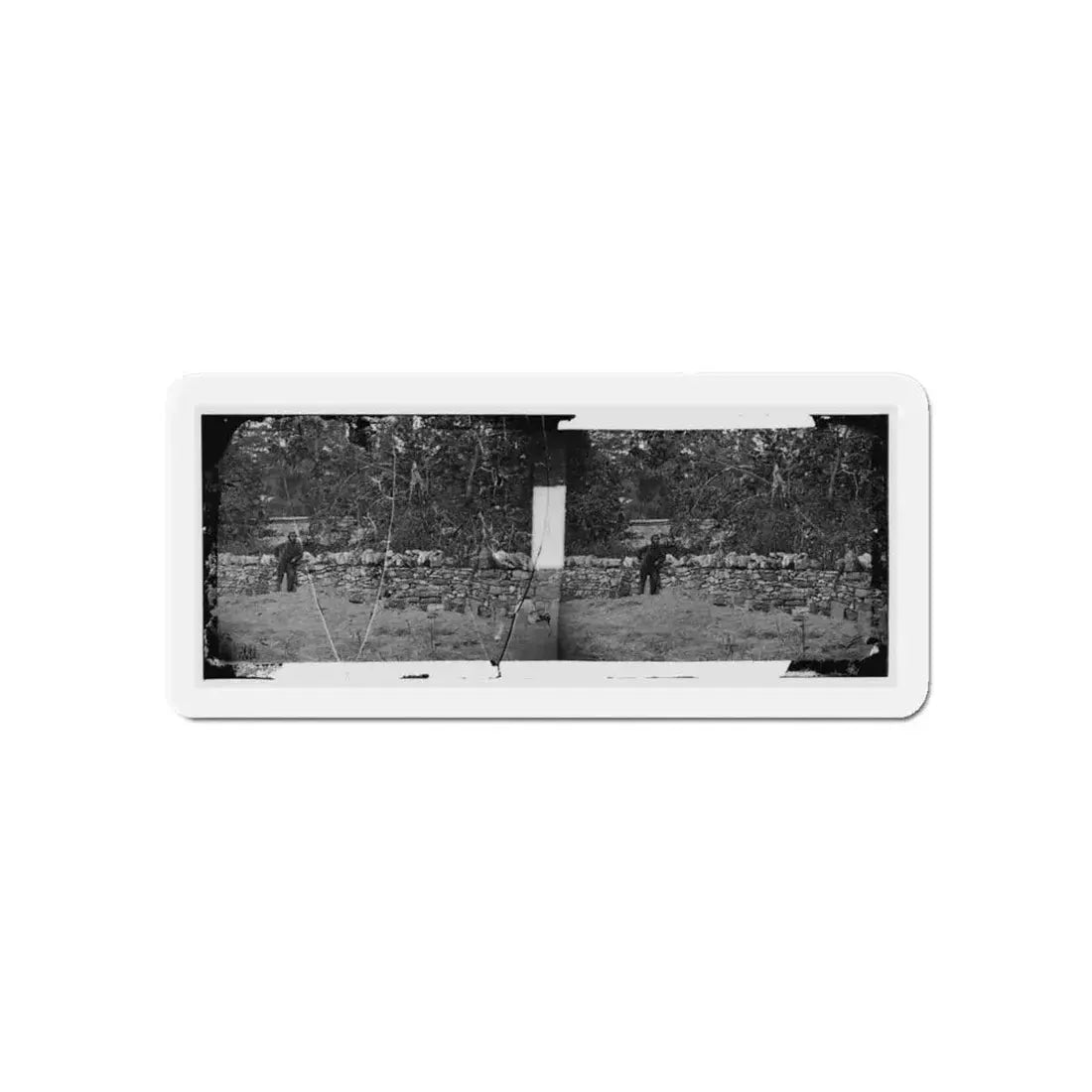 Antietam, Maryland. Graves Of Federal Soldiers At Burnside Bridge (U.S. Civil War) Refrigerator Magnet - The Sticker Space
