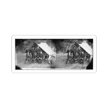 Antietam, Maryland. Group of Federal Artillery Offices on Battlefield (U.S. Civil War) STICKER Vinyl Kiss-Cut Decal 2 Inch White - The Sticker Space