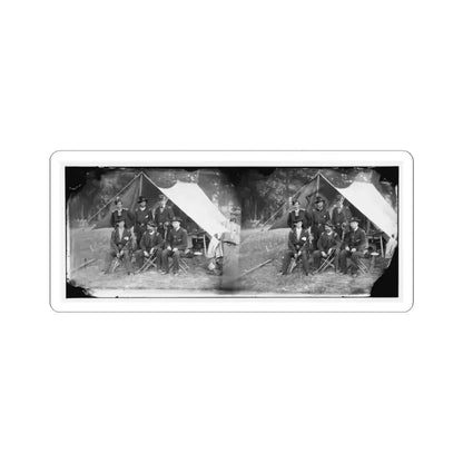 Antietam, Maryland. Group of Federal Artillery Offices on Battlefield (U.S. Civil War) STICKER Vinyl Kiss-Cut Decal 3 Inch White - The Sticker Space