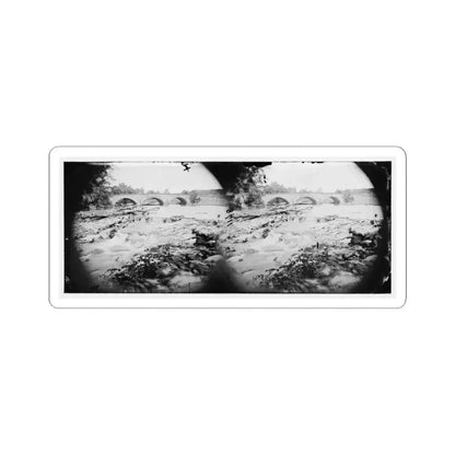 Antietam, Maryland. View of Antietam Bridge (U.S. Civil War) STICKER Vinyl Kiss-Cut Decal 3 Inch White - The Sticker Space