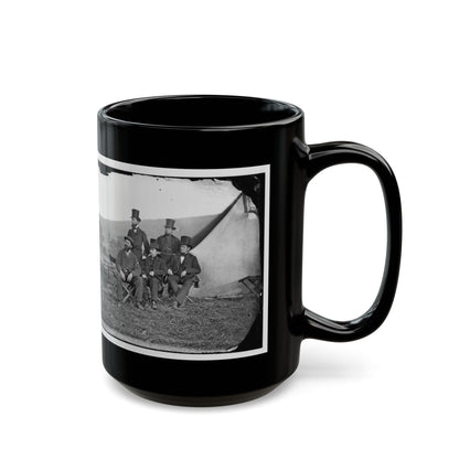 Antietam, Maryland. Allan Pinkerton And Visitors From Washington (U.S. Civil War) Black Coffee Mug