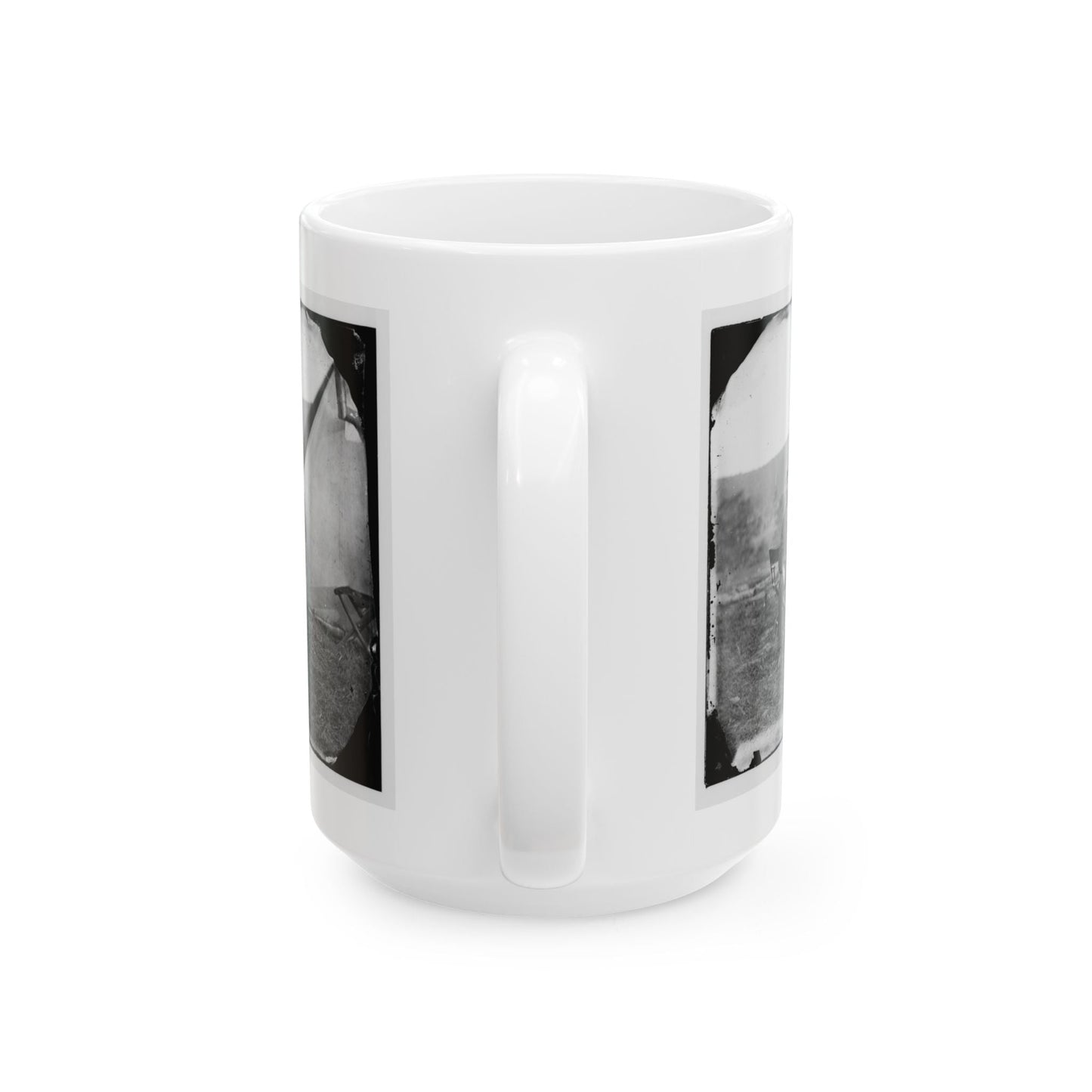 Antietam, Maryland. Allan Pinkerton And Visitors From Washington (U.S. Civil War) White Coffee Mug