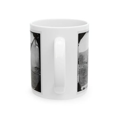 Antietam, Maryland. Allan Pinkerton And Visitors From Washington (U.S. Civil War) White Coffee Mug