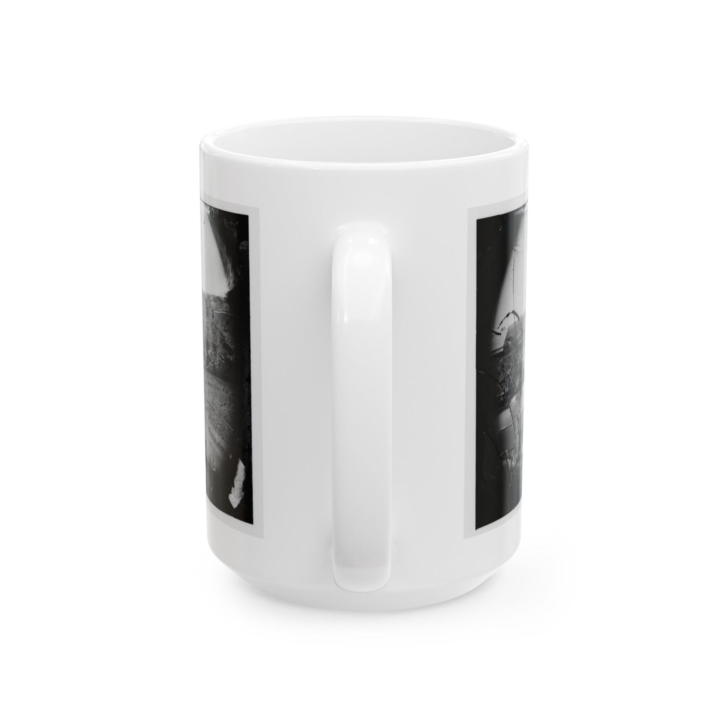 Antietam, Maryland. Antietam Bridge, Eastern View (U.S. Civil War) White Coffee Mug-The Sticker Space