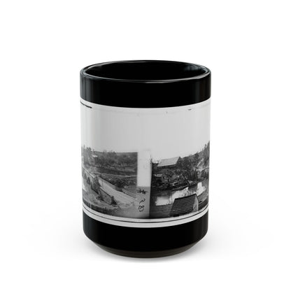 Antietam, Maryland. Antietam Bridge, Looking Across Stream (U.S. Civil War) Black Coffee Mug