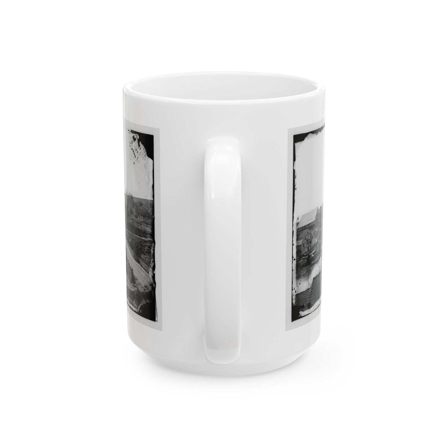 Antietam, Maryland. Antietam Bridge, Looking Across Stream (U.S. Civil War) White Coffee Mug