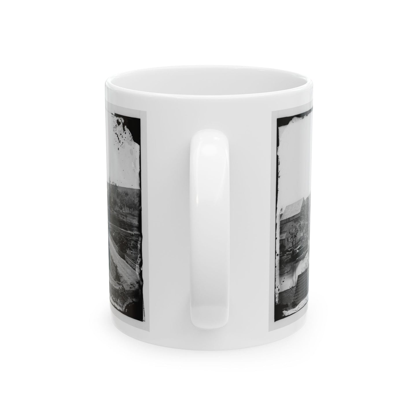 Antietam, Maryland. Antietam Bridge, Looking Across Stream (U.S. Civil War) White Coffee Mug