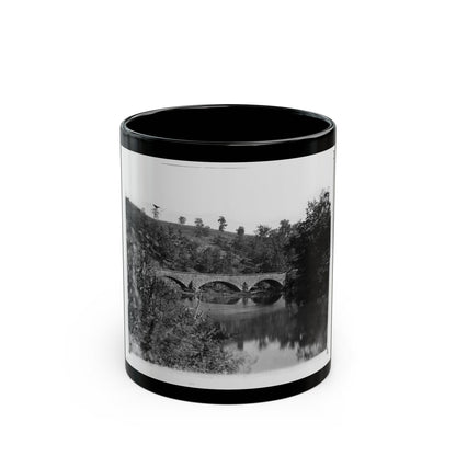 Antietam, Maryland. Antietam Bridge Looking Down Stream (U.S. Civil War) Black Coffee Mug