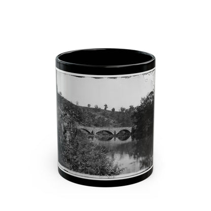 Antietam, Maryland. Antietam Bridge, Looking Down Stream (U.S. Civil War) Black Coffee Mug