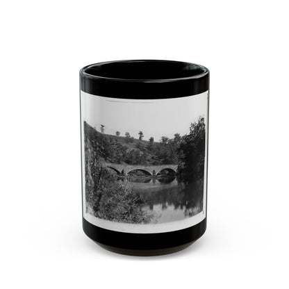 Antietam, Maryland. Antietam Bridge Looking Down Stream (U.S. Civil War) Black Coffee Mug