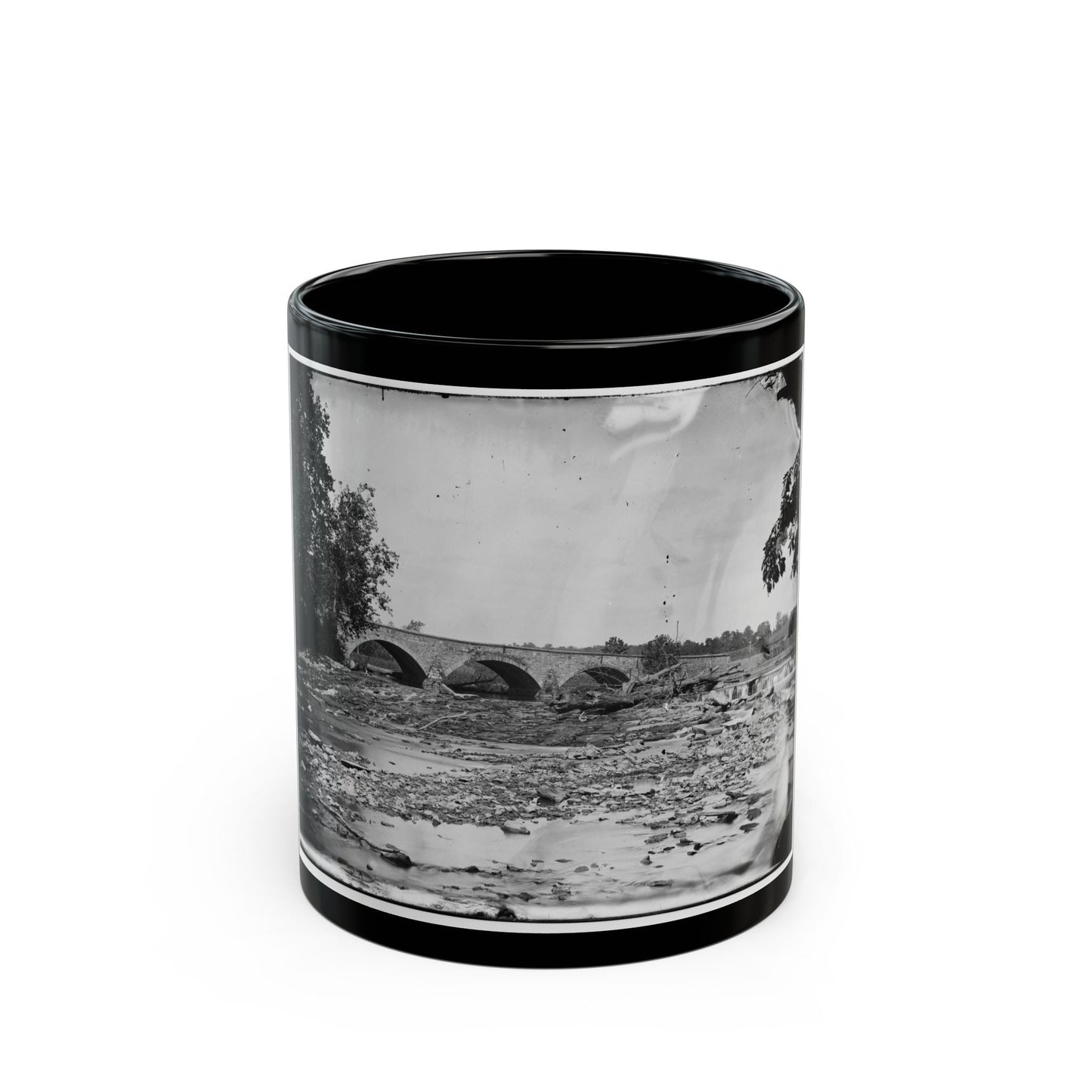 Antietam, Maryland. Antietam Bridge On Sharpsburg And Boonsboro Turnpike (U.S. Civil War) Black Coffee Mug