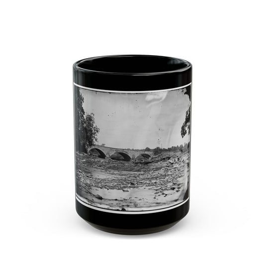 Antietam, Maryland. Antietam Bridge On Sharpsburg And Boonsboro Turnpike (U.S. Civil War) Black Coffee Mug