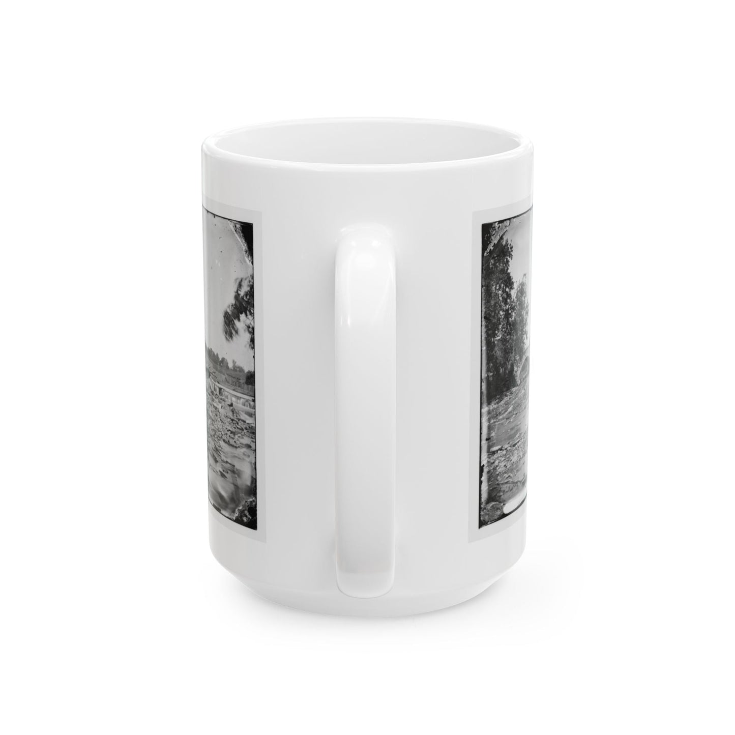 Antietam, Maryland. Antietam Bridge On Sharpsburg And Boonsboro Turnpike(2) (U.S. Civil War) White Coffee Mug-The Sticker Space