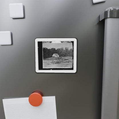 Antietam, Maryland. Bodies In Front Of The Dunker Church (U.S. Civil War) Refrigerator Magnet-The Sticker Space