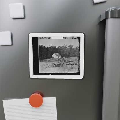 Antietam, Maryland. Bodies In Front Of The Dunker Church (U.S. Civil War) Refrigerator Magnet-The Sticker Space