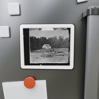 Antietam, Maryland. Bodies In Front Of The Dunker Church (U.S. Civil War) Refrigerator Magnet-The Sticker Space