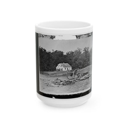 Antietam, Maryland. Bodies In Front Of The Dunker Church (U.S. Civil War) White Coffee Mug