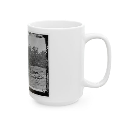 Antietam, Maryland. Bodies In Front Of The Dunker Church (U.S. Civil War) White Coffee Mug