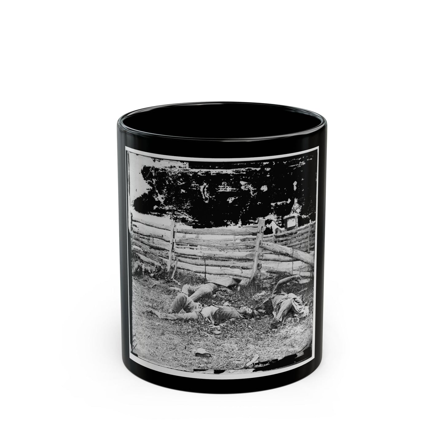 Antietam, Maryland. Bodies Of Dead, Louisiana Regiment (U.S. Civil War) Black Coffee Mug