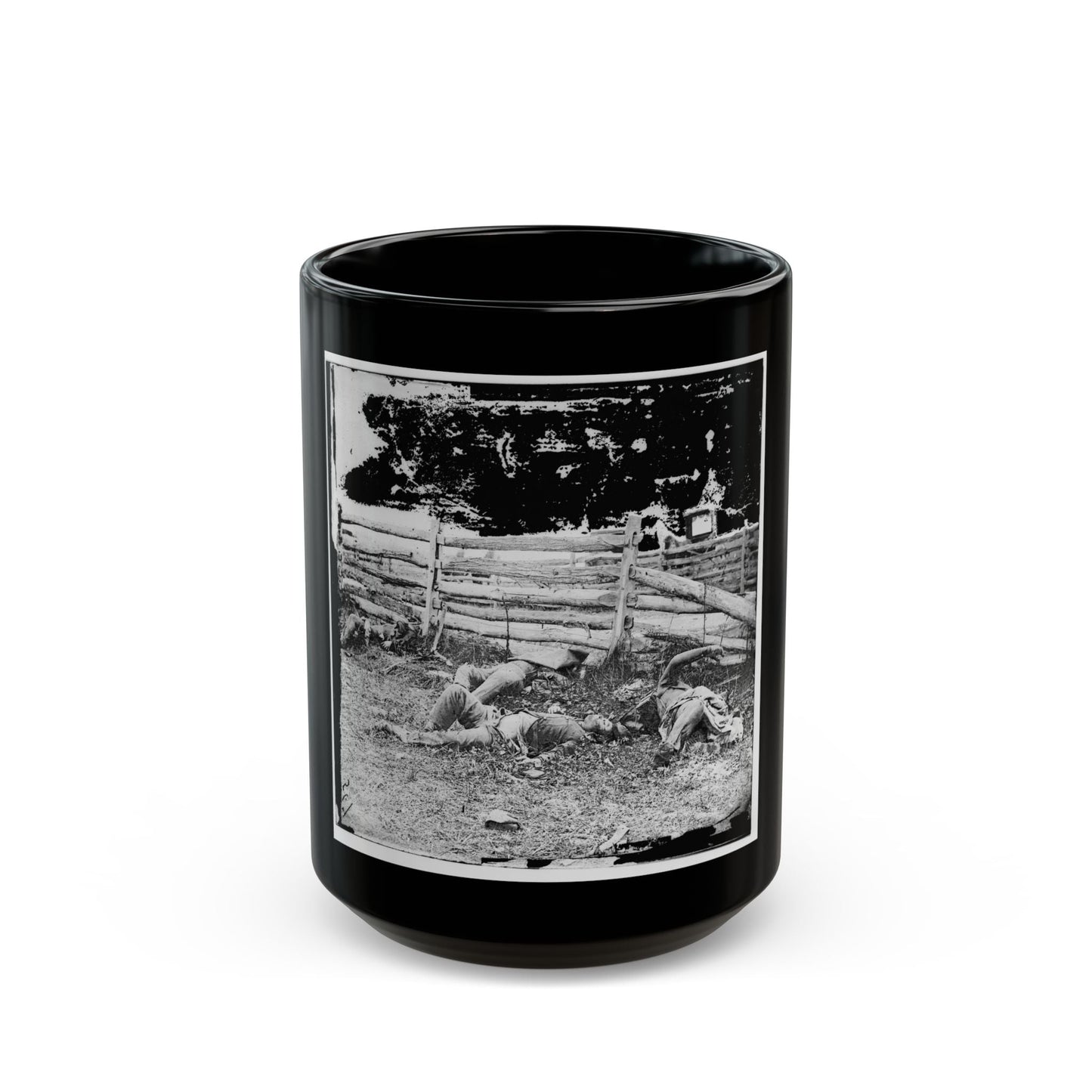 Antietam, Maryland. Bodies Of Dead, Louisiana Regiment (U.S. Civil War) Black Coffee Mug