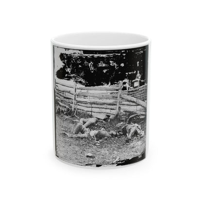 Antietam, Maryland. Bodies Of Dead, Louisiana Regiment (U.S. Civil War) White Coffee Mug