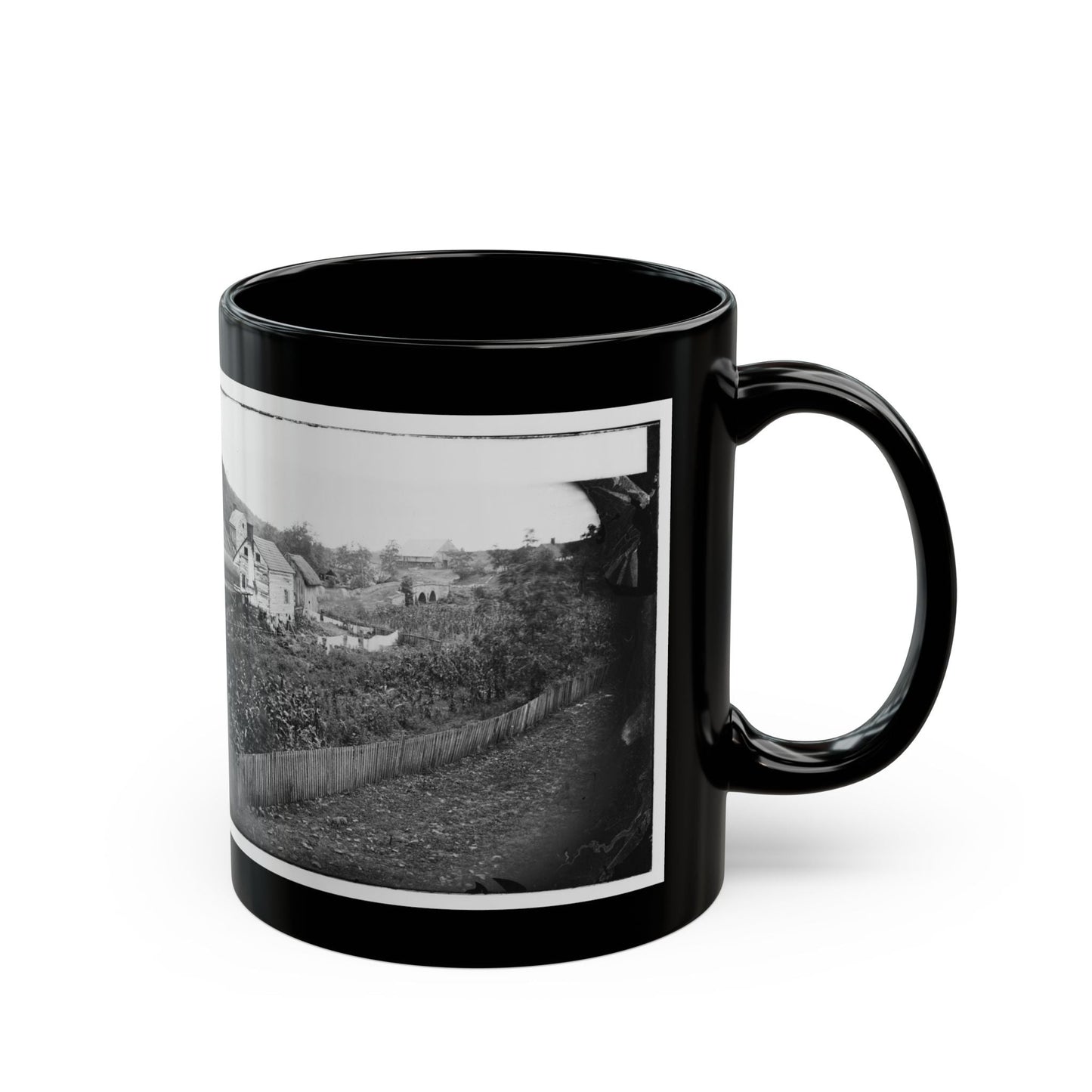 Antietam, Maryland. Bridge Across The Antietam. Northeast View (U.S. Civil War) Black Coffee Mug