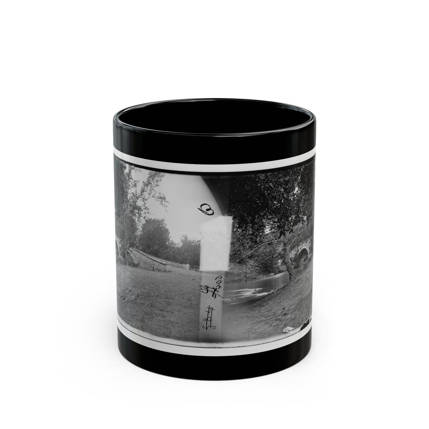 Antietam, Maryland. Burnside Bridge Across The Antietam (U.S. Civil War) Black Coffee Mug