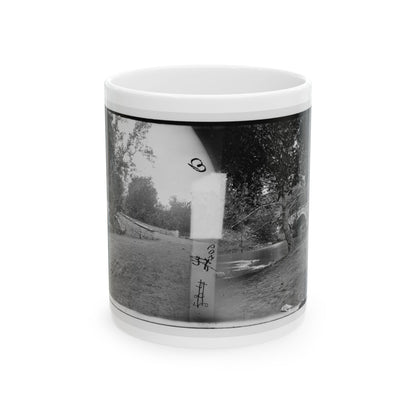 Antietam, Maryland. Burnside Bridge Across The Antietam (U.S. Civil War) White Coffee Mug