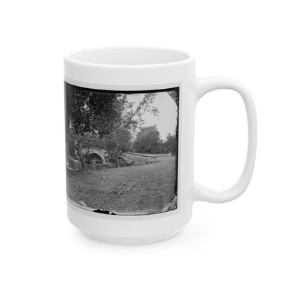 Antietam, Maryland. Burnside Bridge Across The Antietam (U.S. Civil War) White Coffee Mug