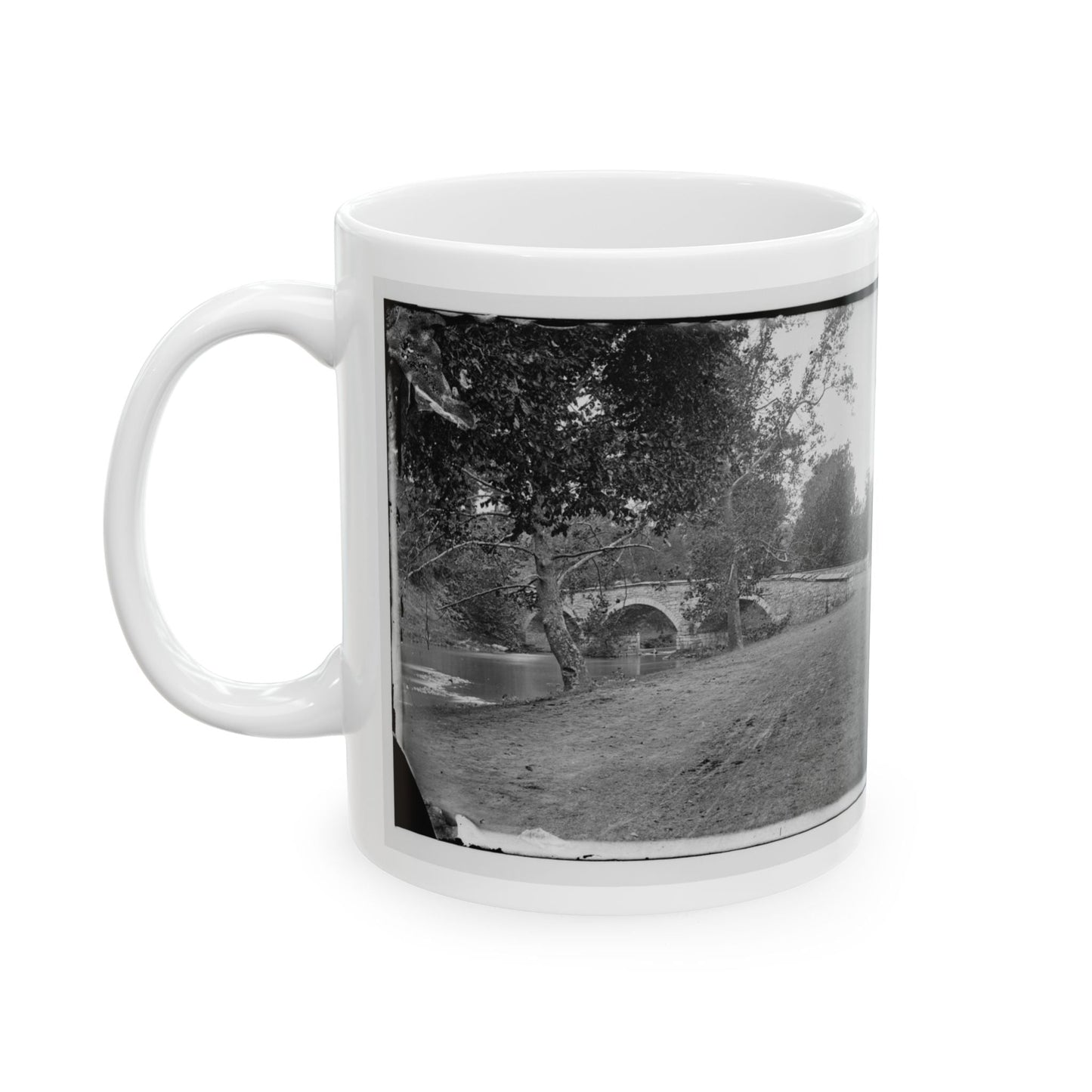 Antietam, Maryland. Burnside Bridge Across The Antietam (U.S. Civil War) White Coffee Mug