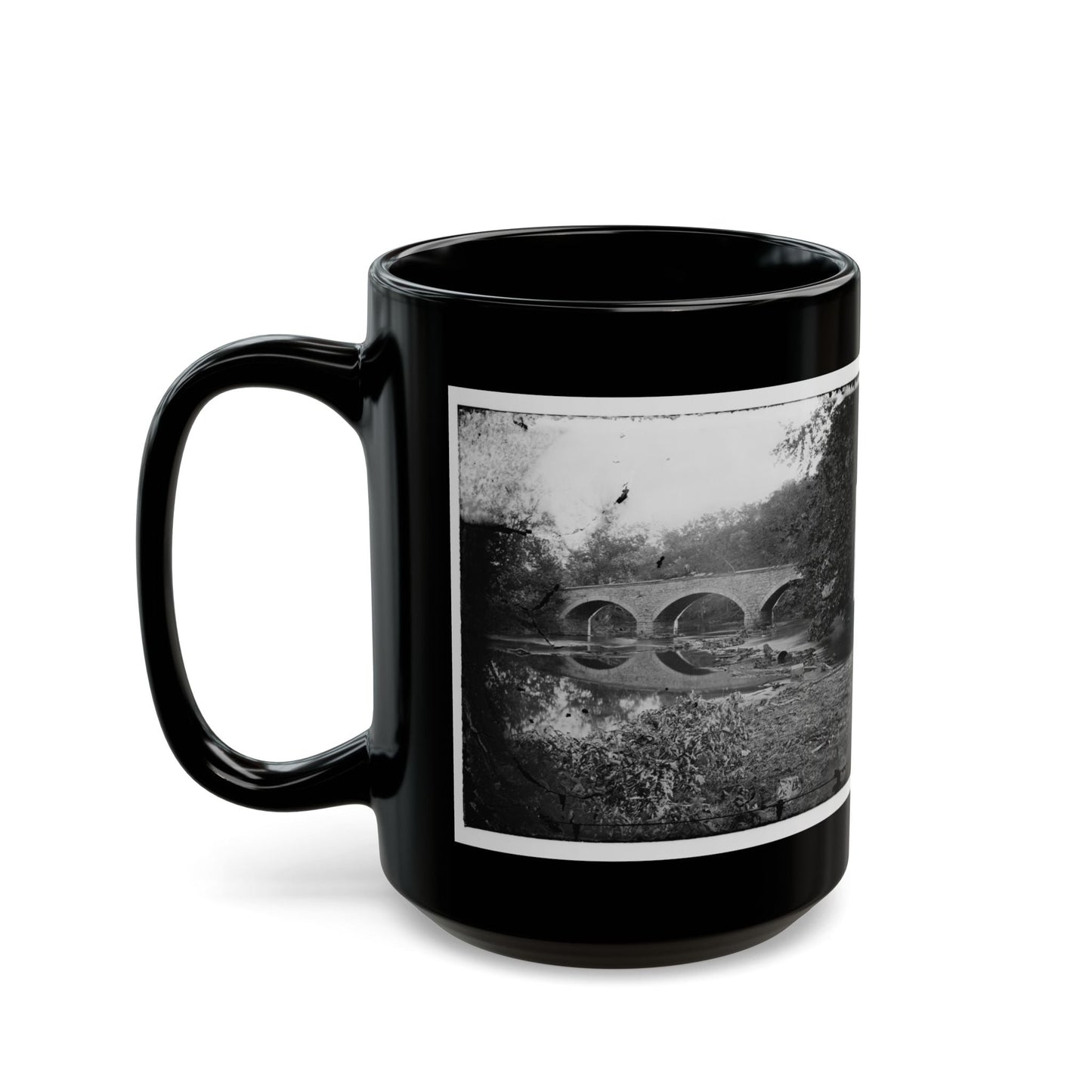 Antietam, Maryland. Burnside Bridge Across The Antietam. Northwest View (U.S. Civil War) Black Coffee Mug