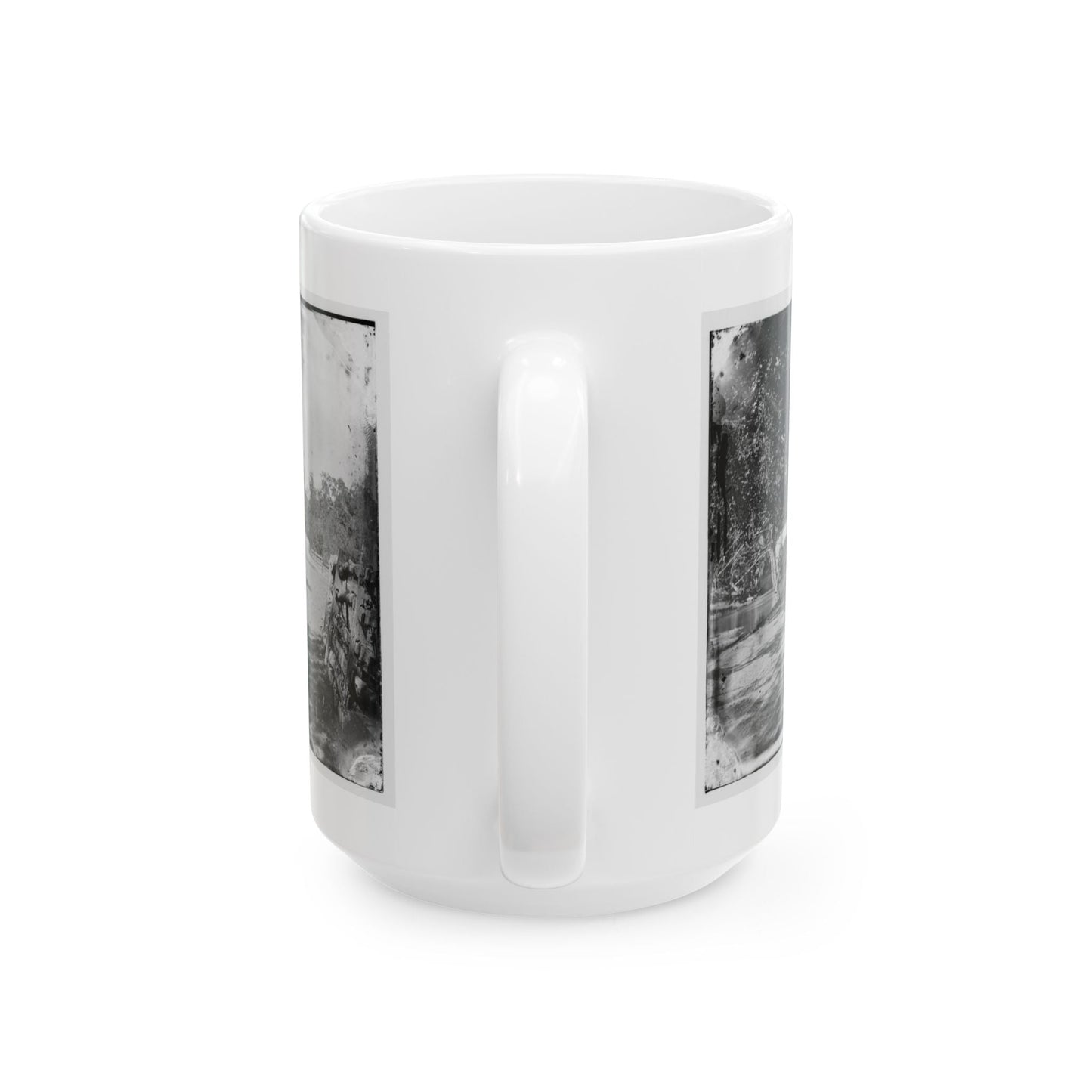 Antietam, Maryland. Burnside Bridge From The Southeast (U.S. Civil War) White Coffee Mug