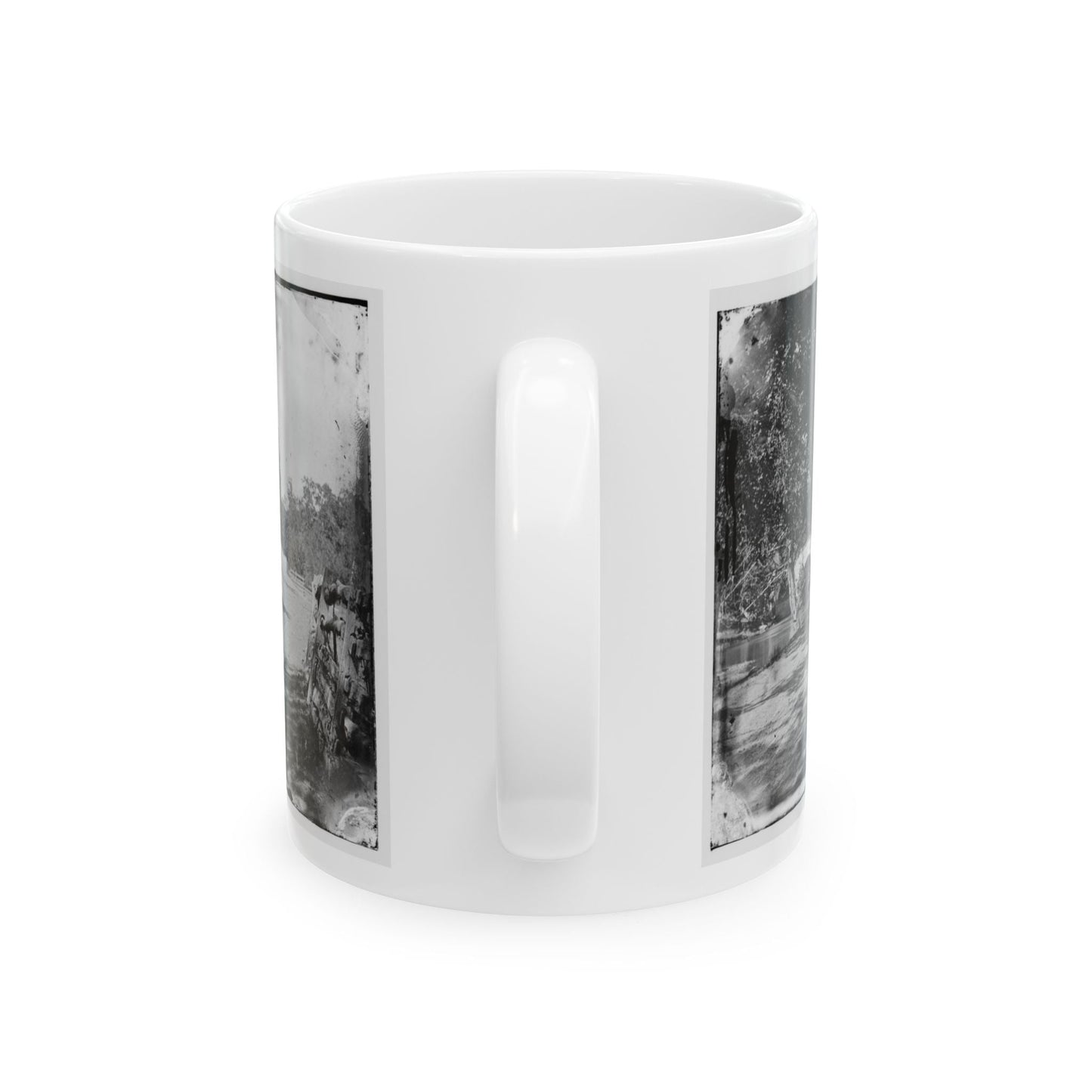 Antietam, Maryland. Burnside Bridge From The Southeast (U.S. Civil War) White Coffee Mug