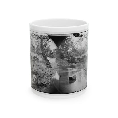 Antietam, Maryland. Burnside Bridge, Looking Up Stream (U.S. Civil War) White Coffee Mug