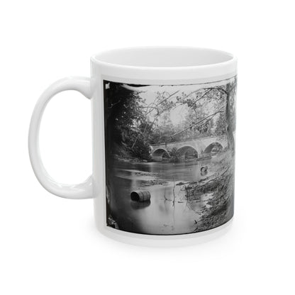 Antietam, Maryland. Burnside Bridge, Looking Up Stream (U.S. Civil War) White Coffee Mug